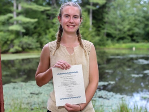 NH_GUAlliance's tweet photo. Lily Johnson, a GEAR UP New Hampshire student who attends Franklin High School, presented to her school’s staff about her awesome summer experience with Yale Young Global Scholars (@yaleygs) on Tuesday! Go Lily! 🎉 https://t.co/AV6x50Iqiq