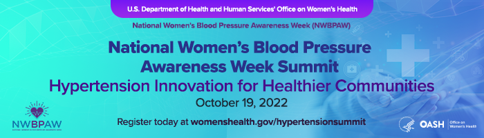 JennyBogard's tweet photo. As part of National Women's Blood Pressure Awareness week, we invite you to attend an upcoming summit focusing on Hypertension Innovation for Healthier Communities. Register here: https://t.co/7yTpcdtmDO
#ActForEquity @HtnRoundtable https://t.co/seGeGZTQ1B