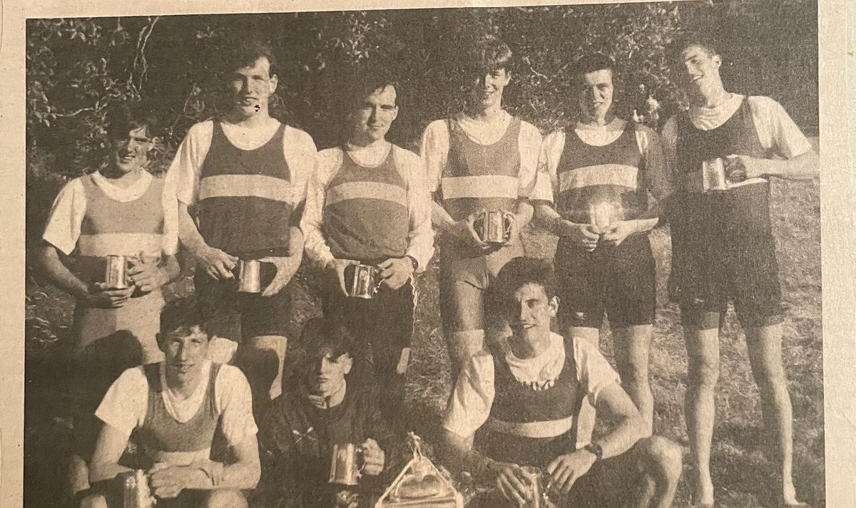 Smrc_rowing's tweet photo. Plenty of very familiar faces in these photos from the early 1990’s, celebrating the clubs many successes. 

Great support from our sporting partners @LimkLeaderSport &amp; our PRO these days is the same one as back then @its_ritchie_500 🤣👏 

#aviron #rowing #throwbacktothe90s https://t.co/VSqsiwlplA