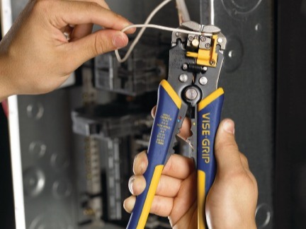 Our Vise-Grip® #WireStripper has a self-adjusting mechanism that helps you strip wire from 10 to 24 AWG. Check them out at <a href="/Lowes/">Lowe's</a> and other select retailers: low.es/3Q7i21a