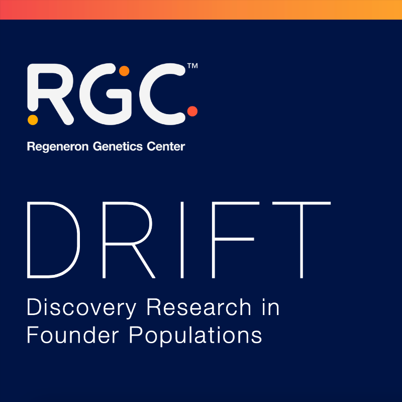 RegeneronDNA's tweet photo. 🔈Geneticists, researchers and the science-curious — you’re invited to the 4th International Founder Populations DRIFT Symposium. Join us in-person or virtually October 24th-25th to hear from powerhouse speakers and learn about breakthrough genetic research. Register now! #ASHG22