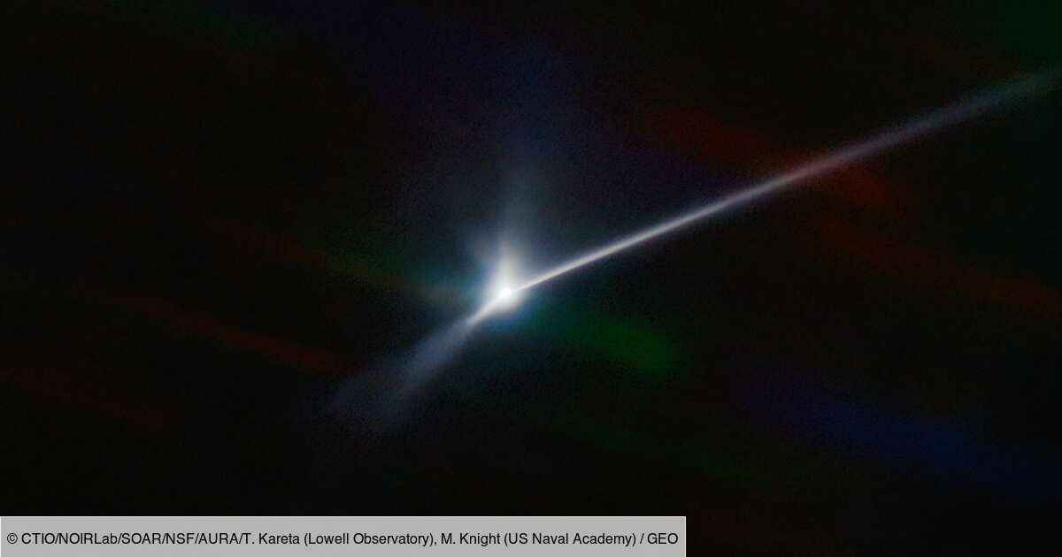 GEOfr's tweet photo. Espace : la collision provoquée par la NASA avec un astéroïde laisse une traînée de 10.000 km
➡️ https://t.co/eyZDrCJxeH
#Nasa #Asteroides #Espace #MissionDart #Novideo https://t.co/UB85E5wPMA