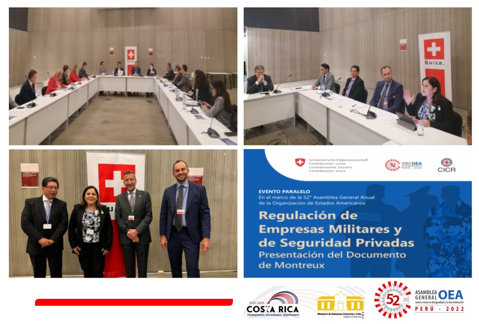 La Embajadora Solano Cabalceta, <a href="/alexsolc/">Alejandra de los Ángeles 🇨🇷</a>, ante la <a href="/OEA_oficial/">OEA</a>, reafirmó en su intervención el valioso aporte del Documento de Montreux para los #DDHH y el #DIH las Américas
#AsambleaOEA🇵🇪 <a href="/CanadayOEA/">Canadá en la OEA</a>
