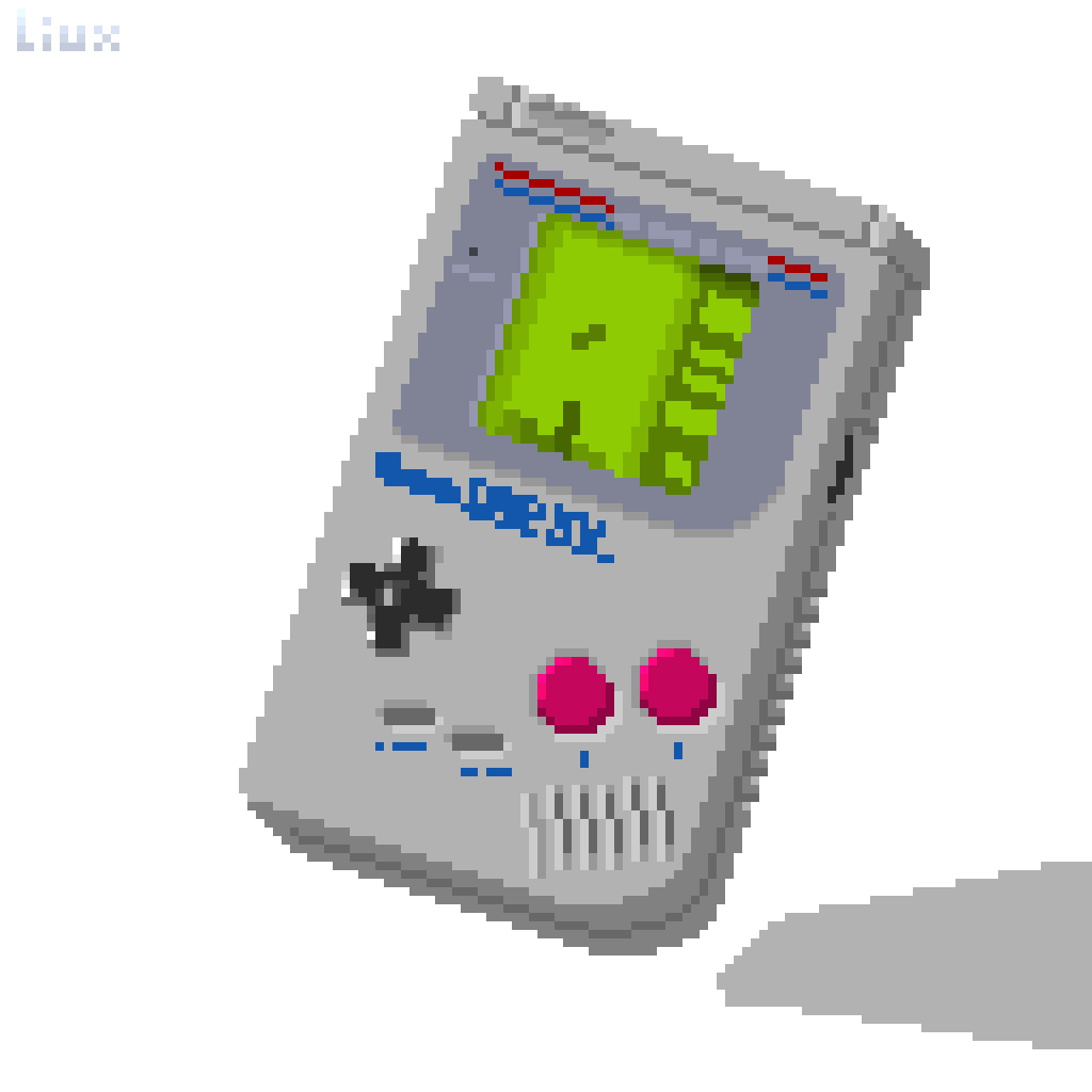 liux_pixel's tweet photo. Game Boy by Nintendo (1989) running Tetris (1989)
128x128 pixels
#nintendo #gameboy #tetris #pixelart #retro #retrogamin #lowpixels #retroart #digitalart https://t.co/nmiqRE2iNH