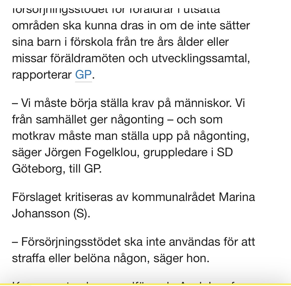 Ta bort RUT-avdraget för mellanchefer på Volvo som inte kommer på föräldramöten. Vi måste börja ställa krav på människor!