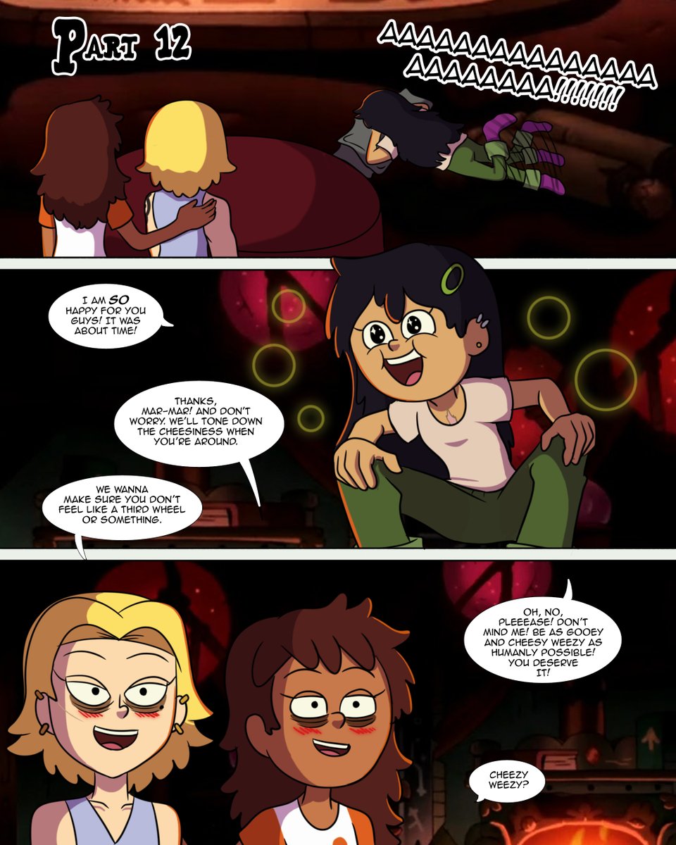 dr_neque_art's tweet photo. (1/2)
Amphibia Vol. 2 Part 12: *Unitelligible gremlin noises*

(The gremlin is Marcy)
more of my art on:
Instagram: https://t.co/tVDwuRpxEZ

#amphibia #Sashanne #AnneBoonchuy #SashaWaybright #MarcyWu #sashannarcy #MarcAnne #Sasharcy #cartoon #fanart #amphibiafanart https://t.co/NyEiZTfmup