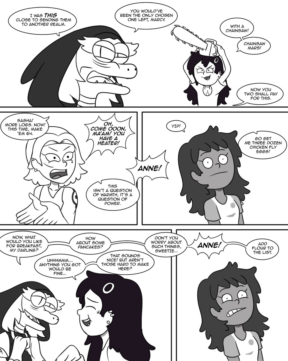 dr_neque_art's tweet photo. (1/2)
Amphibia Vol. 2 Part 12: *Unitelligible gremlin noises*

(The gremlin is Marcy)
more of my art on:
Instagram: https://t.co/tVDwuRpxEZ

#amphibia #Sashanne #AnneBoonchuy #SashaWaybright #MarcyWu #sashannarcy #MarcAnne #Sasharcy #cartoon #fanart #amphibiafanart https://t.co/NyEiZTfmup