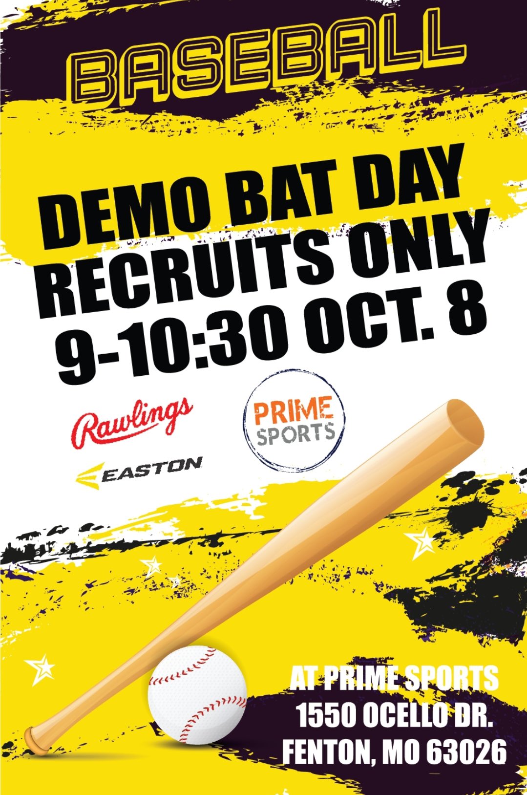 Recruits Baseball Club on Twitter "RBC demo day! 🖤💛 https//t.co/9GVDDfRK7J" / Twitter