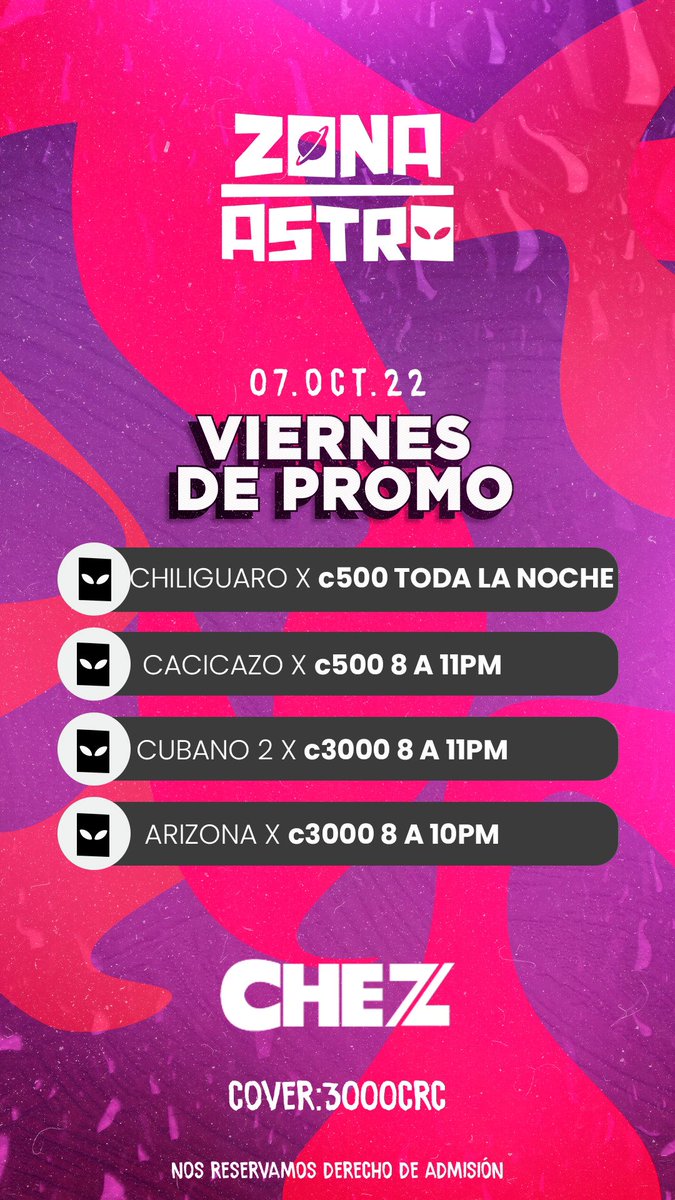 ZonaAstro's tweet photo. Ya pueden ir haciendo planes para este fin de semana, acá te dejamos nuestras actividades 🥳💜 https://t.co/J2KEBG3BPq