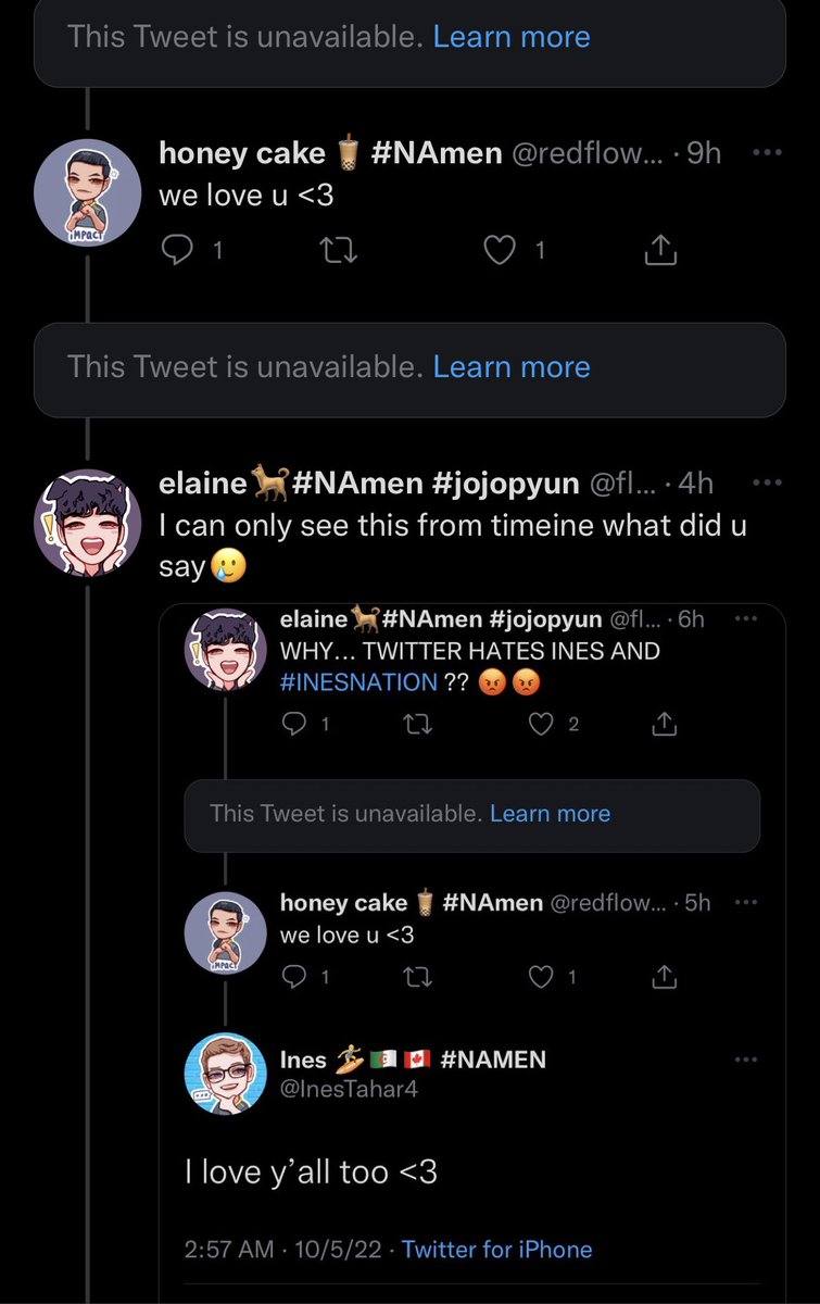 fluffjwi2's tweet photo. .@TwitterSupport hiiii why can't we see my bestie @InesTahar4 's tweets ;n; PLS FIX THIS THANK YOU🙏🙏 https://t.co/GN1O5FkklS