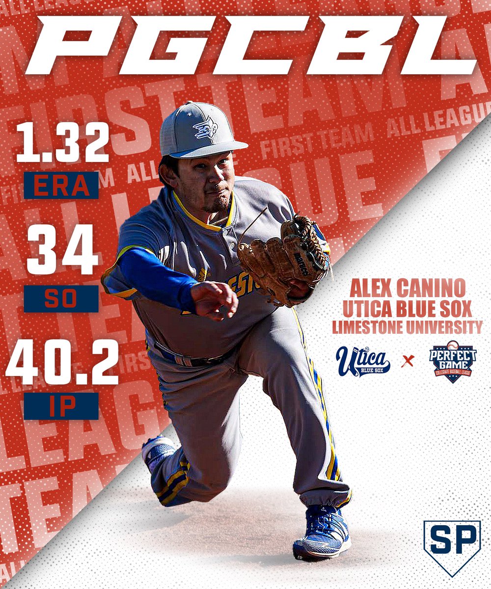 PGCBLbaseball's tweet photo. After a dominant season, striking out 34 batters and putting up a 1.32 ERA putting him on the All League First Team, here’s Alex Canino of the @Ubluesox from @Limestone_BSB 

#AllLeagueShowcase https://t.co/yFrIIkHGAM