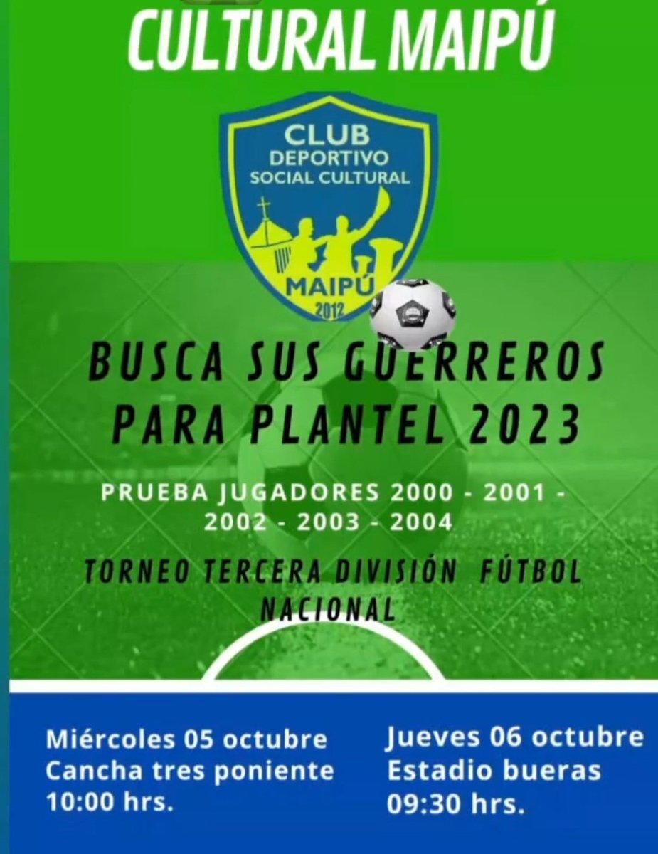 11oleamarco's tweet photo. @CulturalMaipu ⚽️⚽️⚽️⚽️⚽️⚽️ https://t.co/rPSiQ19wm5