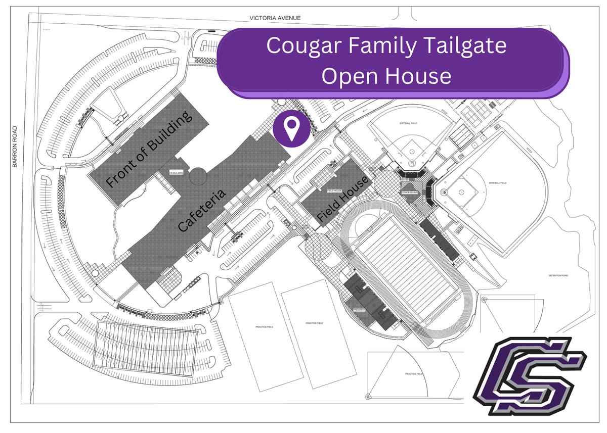 CSHighSchool's tweet photo. Join us next week for our Cougar Open House Tailgate followed by the CSHS Community Pep Rally at Cougar Field!

Order dinner for your family here: https://t.co/1jMH9Wjn5W https://t.co/k9SU0Bi1ev