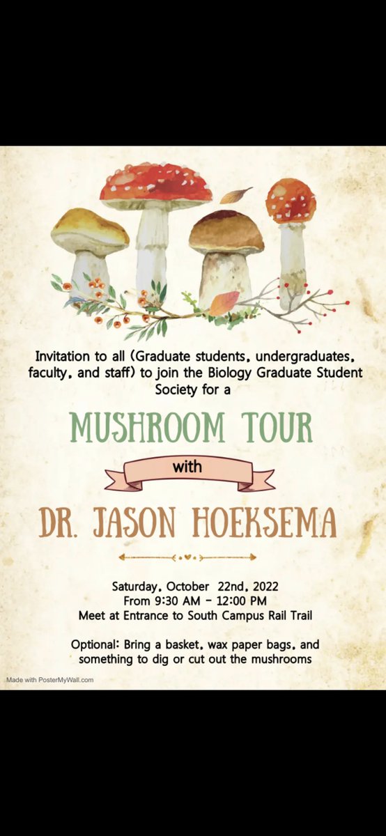 Come enjoy fungi with a fun guy!