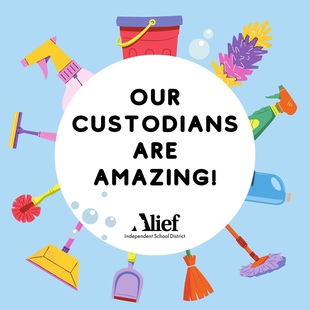ExplorersCol's tweet photo. We would like to thank all of our custodial staff for all they do to keep our schools clean!
@AliefISD #AliefProud #CAMPCollins https://t.co/QDYI5SYXN1
