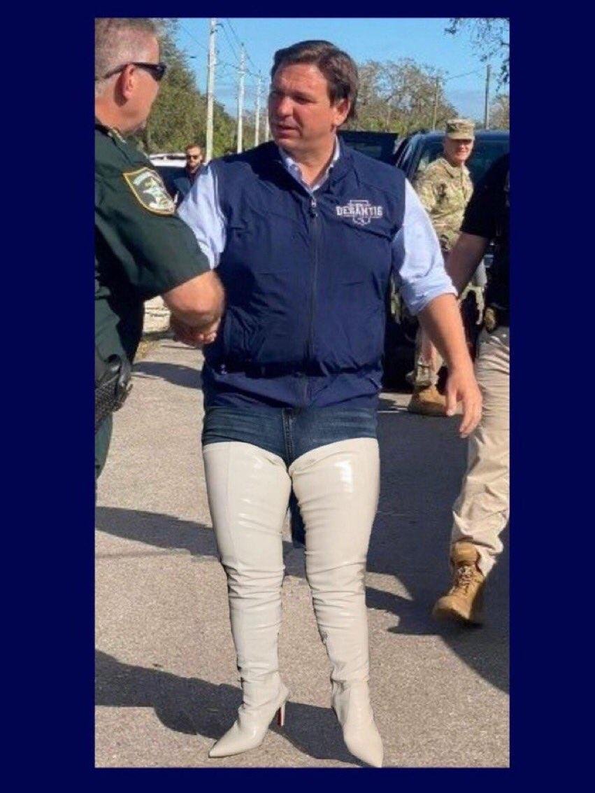 Tate Reeves Jr. II (@govtate) on Twitter photo I truly wish I could pull off a pair of white boots as well as my colleague <a href="/GovRonDeSantis/">Ron DeSantis</a> I truly wish I could pull off a pair of white boots as well as my colleague <a href="/GovRonDeSantis/">Ron DeSantis</a>
