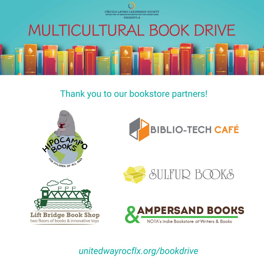 Our #MulticulturalBookDrive wraps up in 10 days, and we'd like to take a moment to thank the following bookstores for partnering with us on this initiative! You can stop by any of these stores to purchase a book & donate towards our drive. Learn more: bit.ly/3TrXr9X.