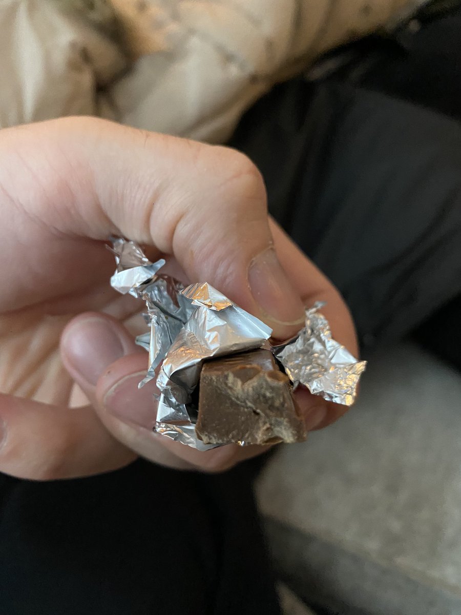 chris_riz's tweet photo. @KITKAT what’s going on? Never in my 36 years have I had a Kit Kat without the wafer inside!!😳both sticks too. #devastated https://t.co/jOWyWeiG7o