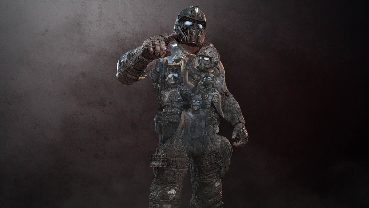 GearsofWar's tweet photo. Gone but not forgotten.

Honor the Carmine family with this wallpaper for your screens. https://t.co/0YlmgKGkLz