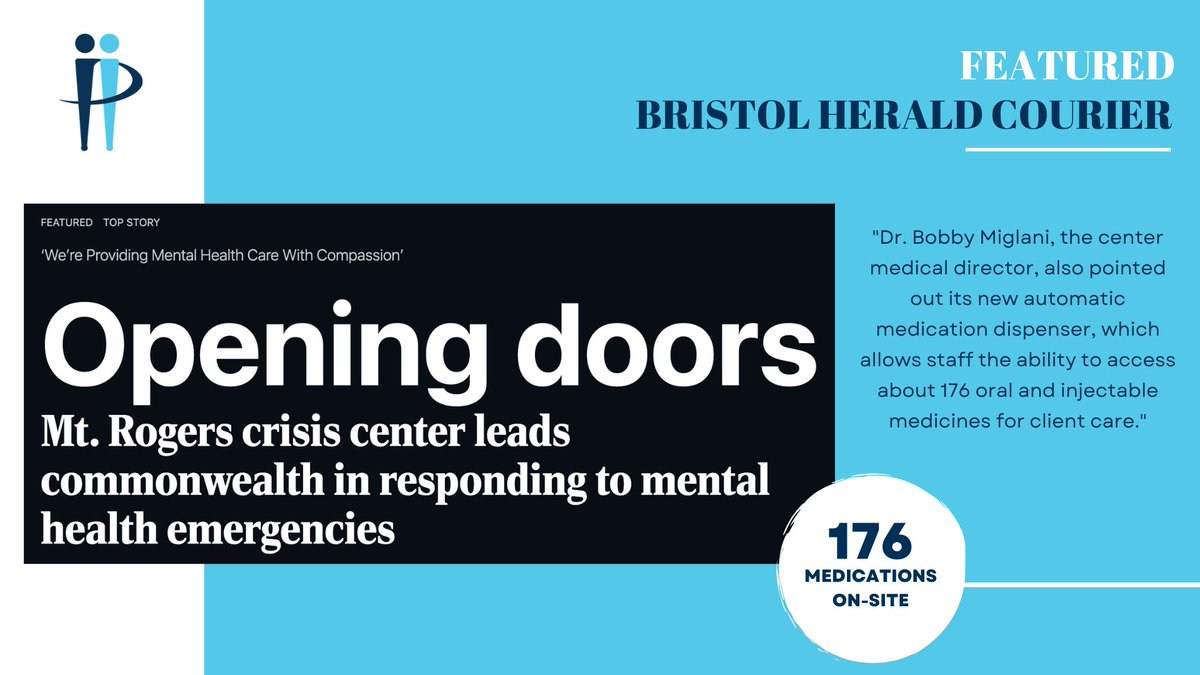 PartnersPharma's tweet photo. Remote Automated Dispensing is not just for Long Term Care Facilities. We are pleased to provide a solution for mental health crisis centers in VA. This is just the beginning for this incredible technology. Check out the full article here: https://t.co/REVwDYaGxW #APS https://t.co/IHGchYnJdz