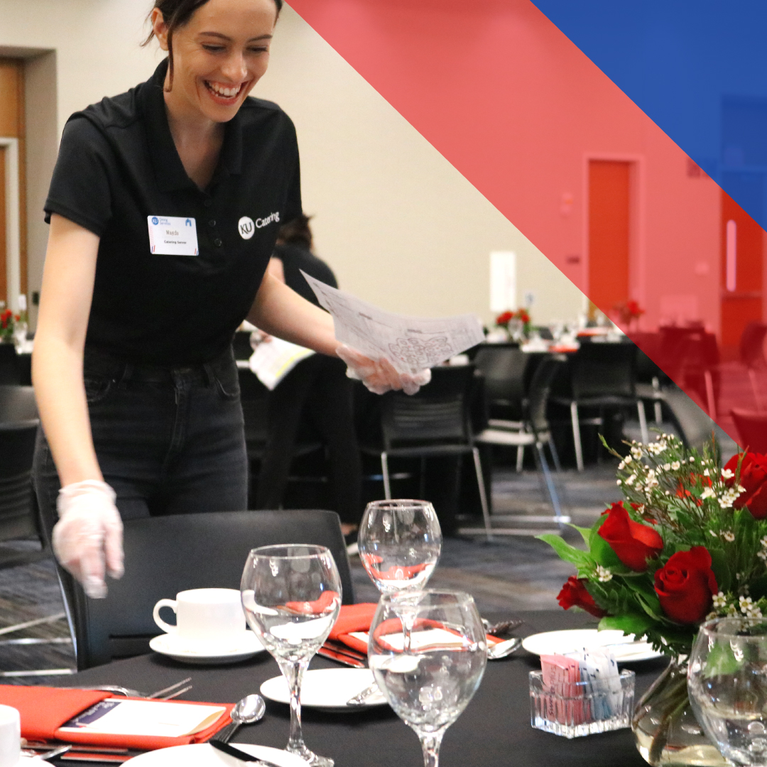 Work within an exciting KU campus community and enjoy awesome benefits by joining our team! Apply today - full and part time positions available. 
dining.ku.edu/work-with-us