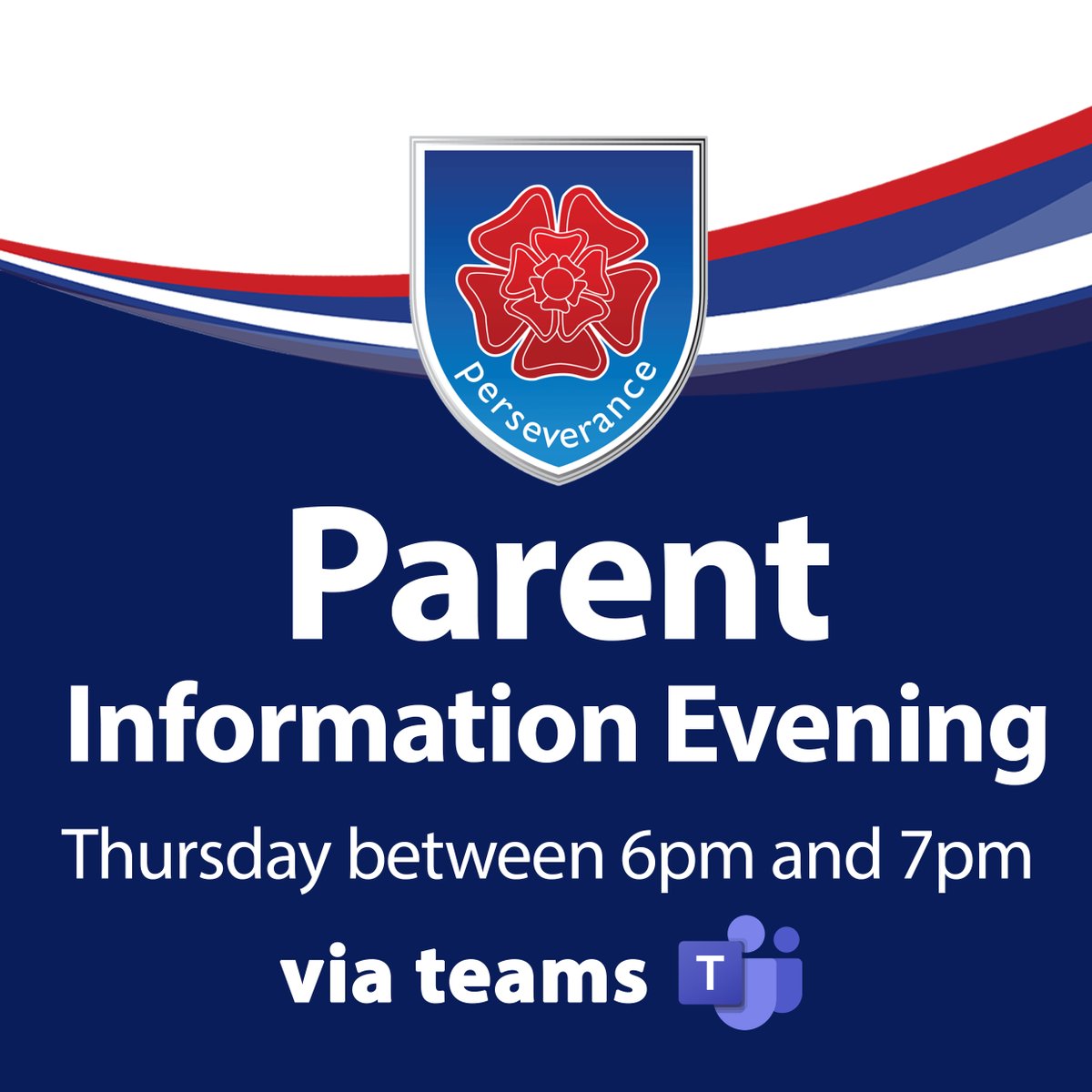 Don't forget our Parent Information Evening on Thursdays between 6pm - 7pm.

There are weekly topics and a live Q&amp;A session so feel free to send us your questions.

These are held via teams!
