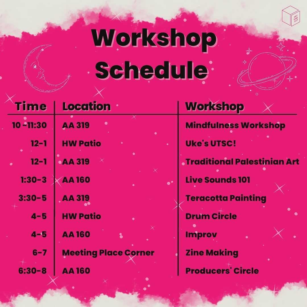 Wavelength Music (@wavelengthmusic) on Twitter photo Surprise! ✨☁️🌙☁️✨ We're delighted to partner with <a href="/ARTSIDEOUT/">ARTSIDEOUT</a> to co-present How Do We Make It Sound Good: A Live Sound 101 Workshop for Beginners, facilitated by Yang Chen! artsideout.ca/workshops-2022/
Oct. 6, 1:30 - 3pm
UofT Scarborough
Free & open to all ages! Surprise! ✨☁️🌙☁️✨ We're delighted to partner with <a href="/ARTSIDEOUT/">ARTSIDEOUT</a> to co-present How Do We Make It Sound Good: A Live Sound 101 Workshop for Beginners, facilitated by Yang Chen! artsideout.ca/workshops-2022/
Oct. 6, 1:30 - 3pm
UofT Scarborough
Free & open to all ages!