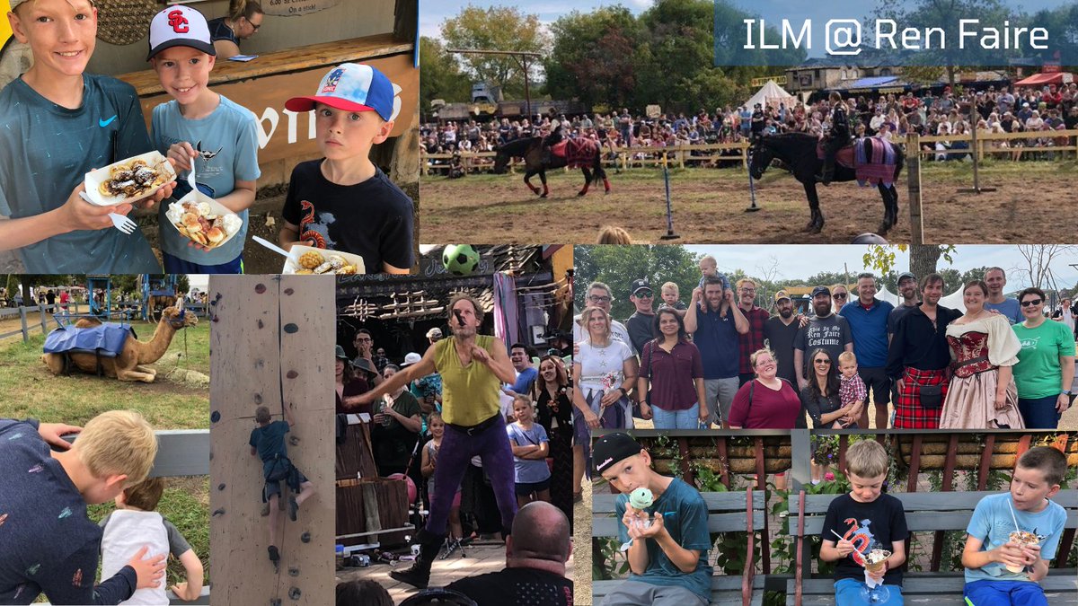 ilmservices's tweet photo. In a world of software, coding, testing, it's important to remember the people making it possible. In that vein, all ILM employees and their families attended @MNRenaissance last month. Everyone had fun, and there were lots of smiles. 
#teamouting #softwaredevelopment https://t.co/xnraLst7Pw