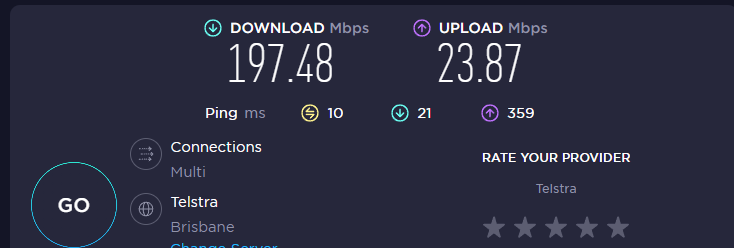 oz_tak's tweet photo. @TearofGrace Bruh, I'd love 30 megabits capped upload. Pay $120 a month for this in Australia, and it's the second best plan I can get (and the best is 500 down / 30 up, not guaranteed to hit it) https://t.co/x9kQNngYU6