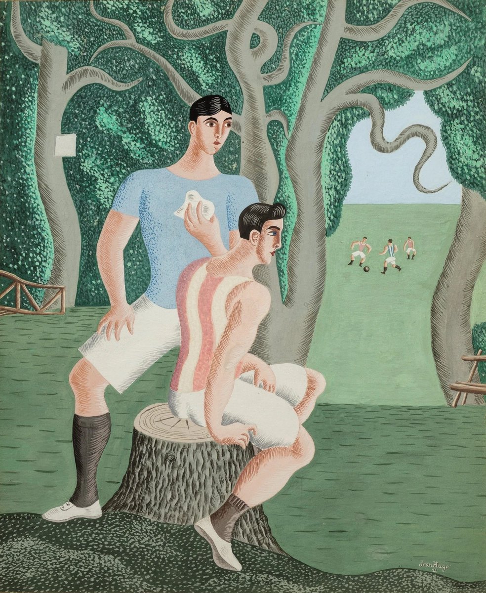 Two Footballers

by Jean Hugo (1894-1984) 1921