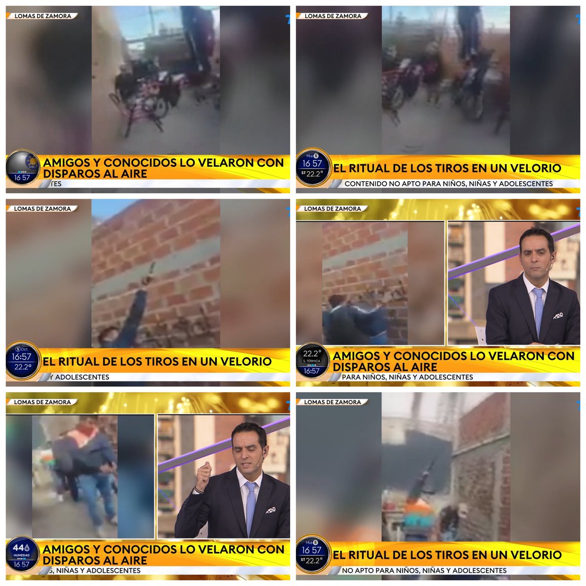 #LomasdeZamora En la zona de Saldillo y Espronceda hubo un ritual tumbero, para despedir a un delincuente que murió baleado en medio de un enfrentamiento entre bandas que roban motos y autos.
Los vecinos denuncian que esto ocurre todos los días.