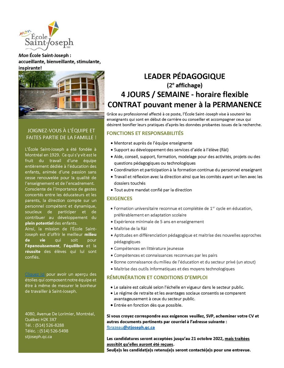Ecole Saint-Joseph tweet media
