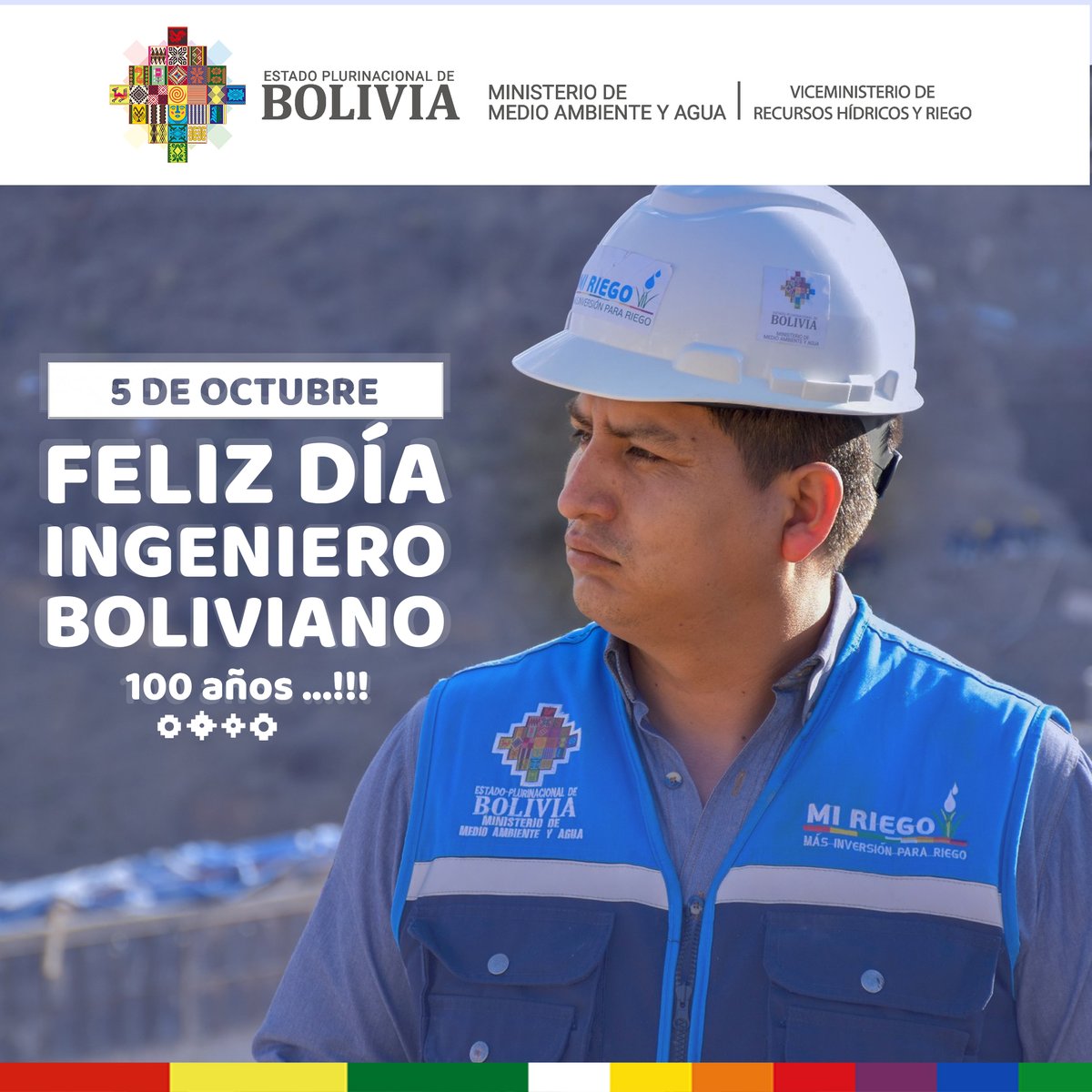 vrhr_bolivia's tweet photo. #5deOctubre| 𝐂𝐄𝐋𝐄𝐁𝐑𝐀𝐌𝐎𝐒 𝐄𝐋 𝐃𝐈́𝐀 𝐃𝐄𝐋 𝐈𝐍𝐆𝐄𝐍𝐈𝐄𝐑𝐎 𝐁𝐎𝐋𝐈𝐕𝐈𝐀𝐍𝐎 𝐄𝐍 𝐒𝐔𝐒 𝟏𝟎𝟎 𝐀𝐍̃𝐎𝐒 https://t.co/EkR4wIJYHH