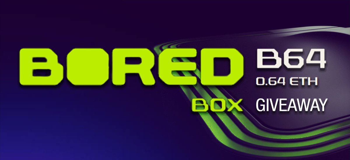 arcade2earn's tweet photo. Last time @BoredBox_ delivered. 
This time the #B64 Edition #BoredBox does it again,
w/ a GIVEAWAY! 🔥 Valued at 0.64 #ETH 

All details can be found on this 🧵 https://t.co/nCi1Tw0XK6