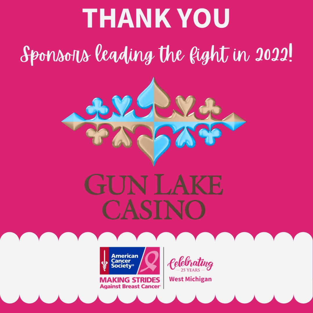 msabcwestmi's tweet photo. BIG NEWS!!! @GunLakeCasino is returning in 2022 as our PRESENTING SPONSOR! Thank you for partnering with us again! We can't fight cancer without you!
Join us in 2022 to save lives from breast cancer. https://t.co/qofb8CDcYB https://t.co/FIu7nJJR7Q
