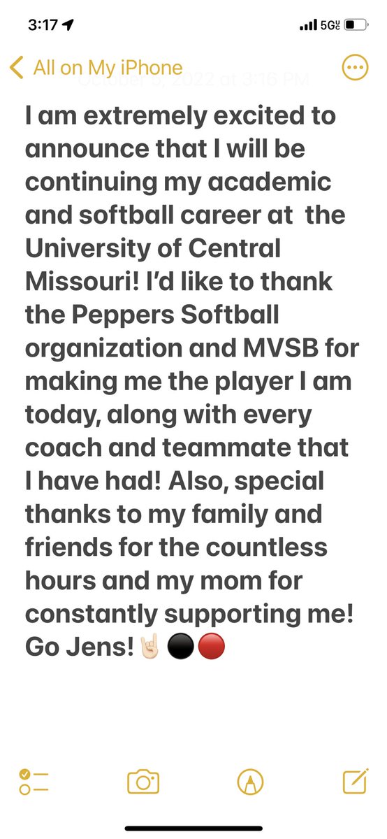 emmammccall's tweet photo. So excited to be a Jennie!! 🤘🏻@UCMJensSoftball @mvsoftballjags @JWall1820 @ericsjayhawks @coachowe https://t.co/T0QlGTDVGc