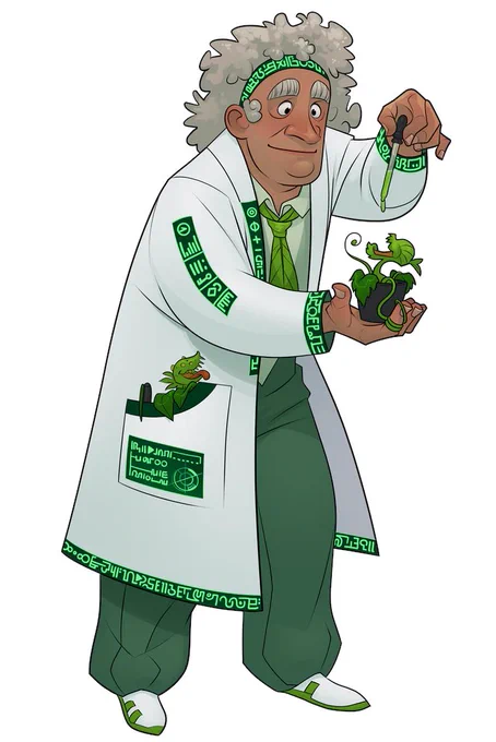 Had a blast doing art for this game.  was a fantastic art director - gave plenty of guidance, but left me enough space to do my thing and have fun with it. Here are a couple of the scientists and their creations you can find in Shapers of   