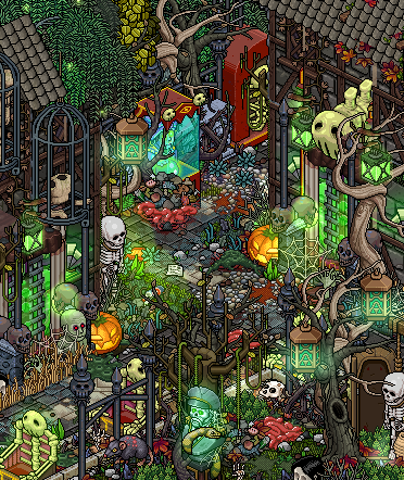 Sirikiitta's tweet photo. Spooky carneval vibes in a small gluttery room
#siribuilds #habbobuild #pixelbuild https://t.co/jlWHajyzSE