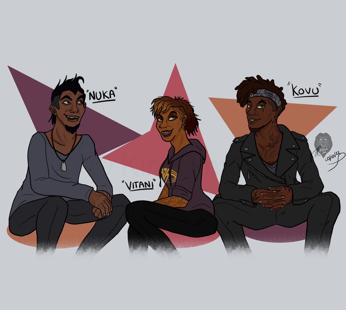 Human! Outsider Sibs 👀

Nuka, Vitani &amp; Kovu… humanised! 

#nuka #vitani #kovu #humans #people #disney #fanart #thelionking #lionking