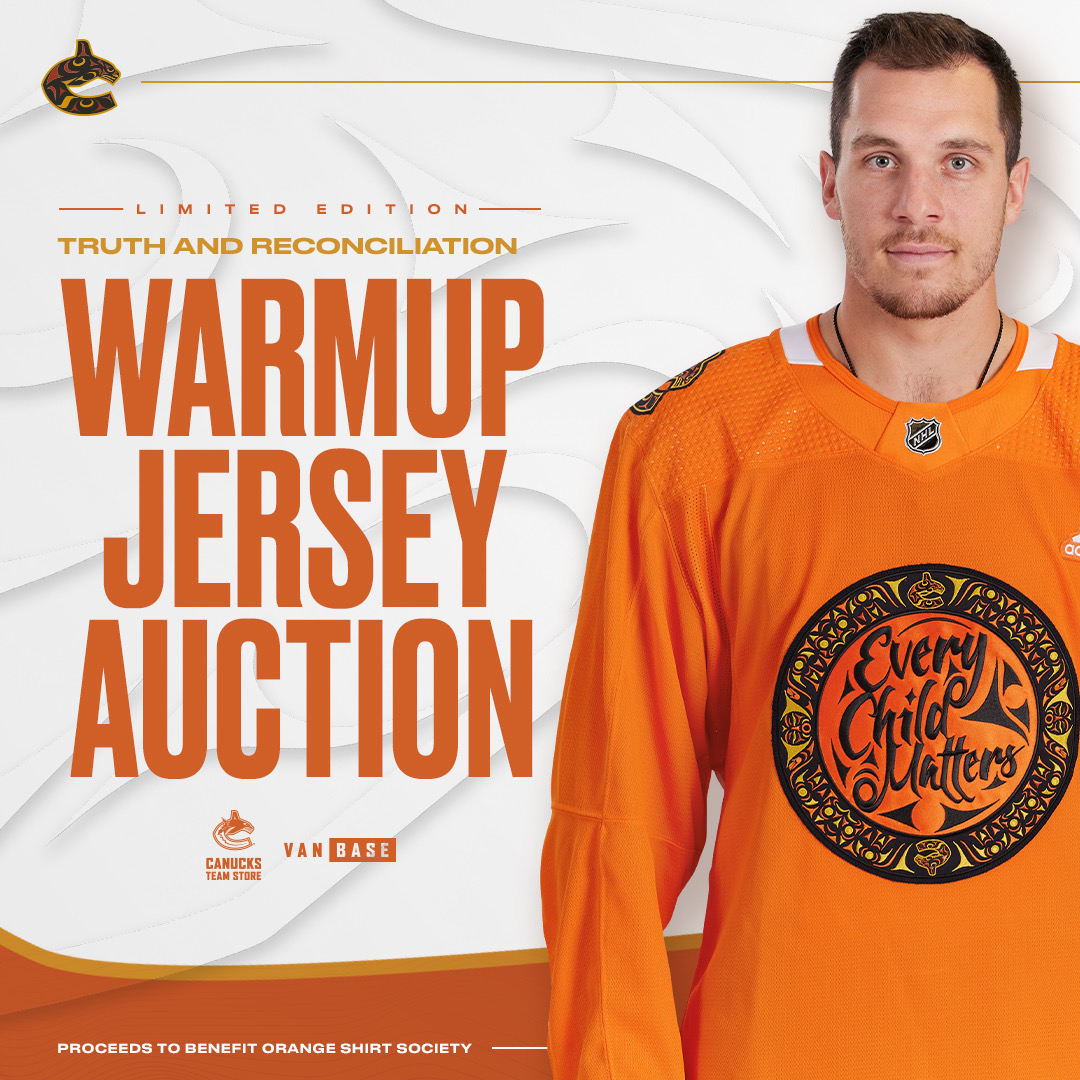 The Abbotsford Canucks Diwali warm-up Jersey auction is live now