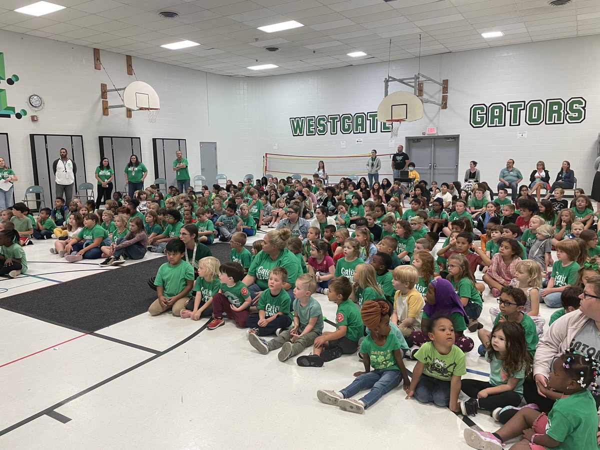 A huge shoutout to ⁦<a href="/WHS_WarriorFB/">Omaha Westside Warrior Football</a>⁩ and ⁦<a href="/jayelliott40/">Elliott, Jay</a>⁩ for organizing for the WHS Football team to join our Gator Assembly this afternoon ! Congrats to all Gators of the month!  Warriors did a great job, good luck this week vs Kearney and the rest of the Season!🐊