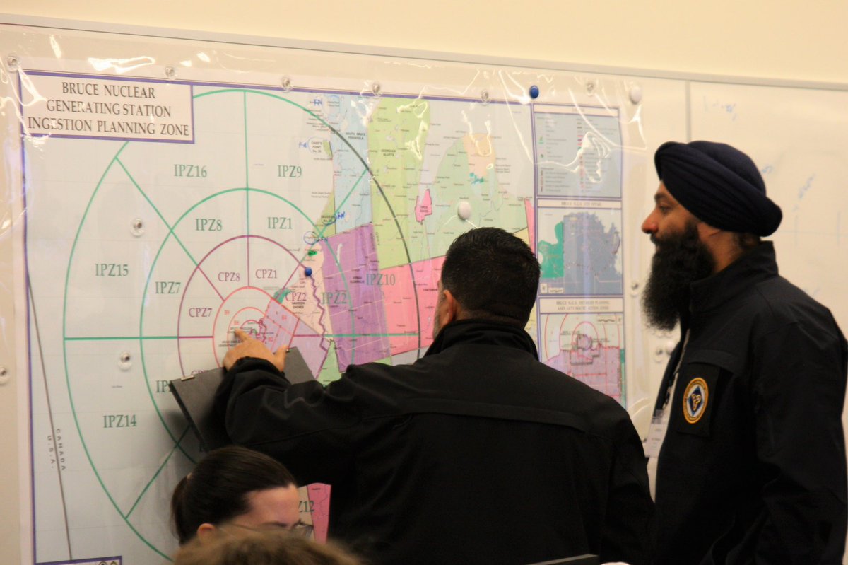 PrabSarkaria's tweet photo. Safety starts with having a plan &amp; being prepared!

Informative nuclear emergency drill today with @Bruce_Power and Ontario’s Provincial Emergency Operations Centre.

#ExerciseHuronEndeavour is strengthening our response capabilities so that Ontario remains safe &amp; secure. #onpoli https://t.co/o6Af9SU6DO