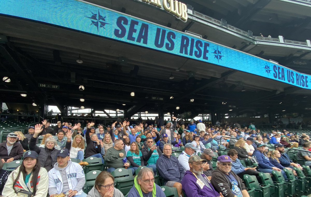 UPCSeattle's tweet photo. @UPCSeattle staff day cheering on the @Mariners!!! #SeaUsRise https://t.co/1fgGiOYJLq