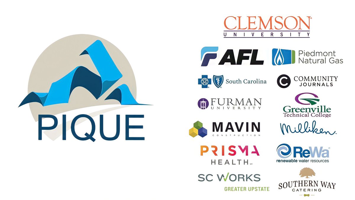 tenatthetop_sc's tweet photo. We would like to thank our sponsors for making this year’s PIQUE a huge success! We couldn’t have done it without all of your support.
#UpstatePIQUE2022 #TenAtTheTop #Networking #YoungProfessionals https://t.co/kdEKh2SsCc