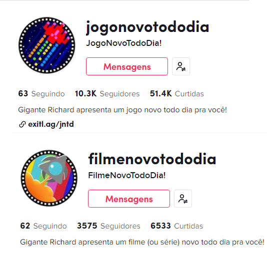 dudatef's tweet photo. Vcs conhecem esses perfis no TikTok?
Se vc é gamer ou adora maratonar filmes e séries, tenho certeza que vai gostar desse conteúdo!
Vai lá e segue!
#tiktok #entreterimento #FNTD #JNTD
https://t.co/Pg06s7OMrf
https://t.co/CGpsgphw46 https://t.co/XMyAjPQtyL