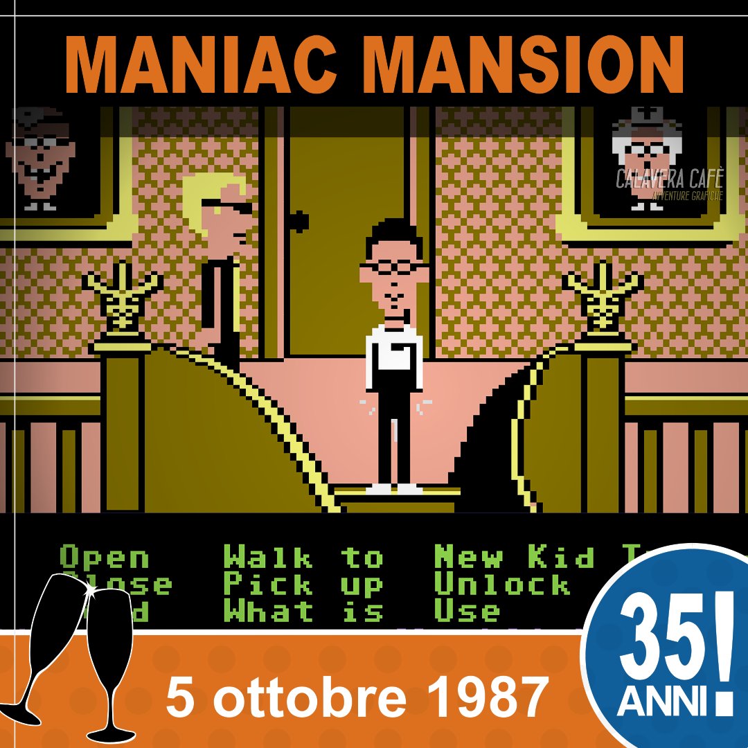 Happy birthday!

<a href="/grumpygamer/">Ron Gilbert - Not here anymore, on Mastodon now</a>   <a href="/DavidBFox/">David Fox🌊</a>   #maniacmansion #adventuregames