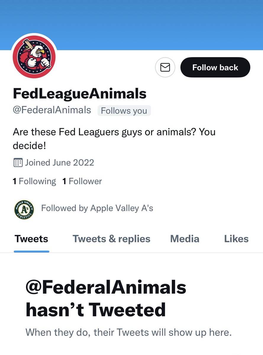 Federal League tweet media