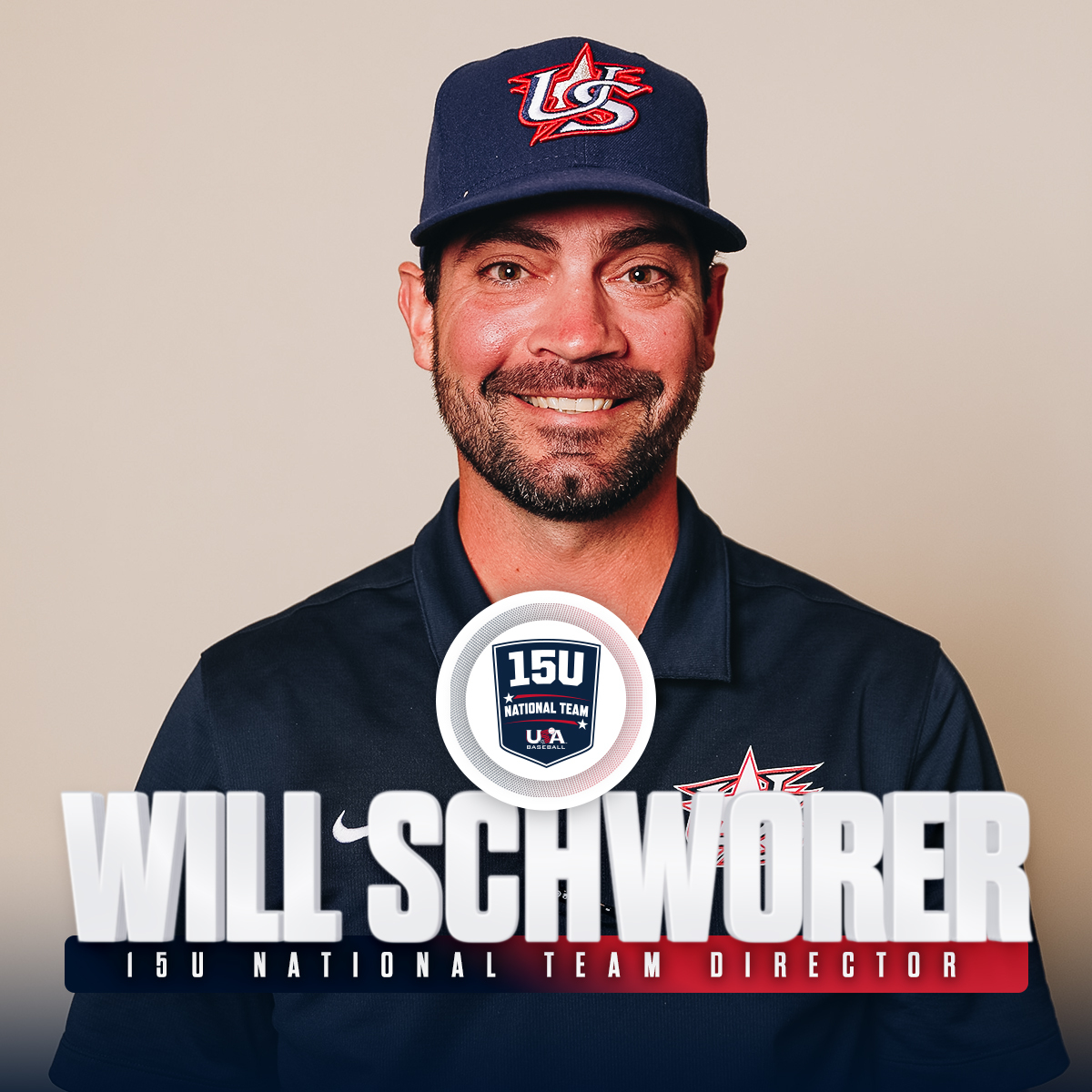USABaseball15U's tweet image. After four years running the @USABaseball12U National Team Program and leading #TeamUSA to TWO World Championships this summer, Will Schworer has been named the new 15U National Team Program Director.

#ForGlory🇺🇸