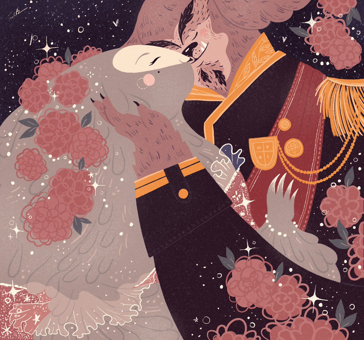 Tara_O_Brien's tweet photo. I am manifesting all my hopes and dreams for tonight’s finale of #acourtoffeyandflowers into this drawing. The absolute chokehold this show has on me is beyond. #acofaf #dimension20 https://t.co/4psHIMJs7P
