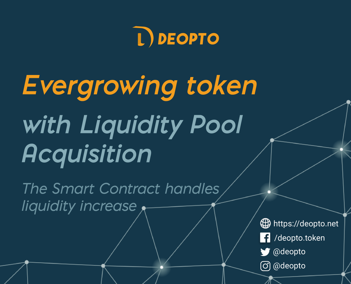 deopto's tweet photo. We implemented features for this token to reward holders. As a solution the Smart Contract takes care of providing liquidity periodically to ensure the constant growth for the token.

Learn more at: https://t.co/Xa3V7P4ZmU

#deopto #binance #bnb #pancakeswap #crypto https://t.co/aJHjb3xGNv